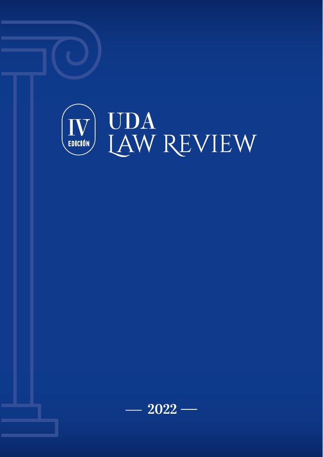 					Ver Núm. 4 (2022): UDA Law Review IV
				